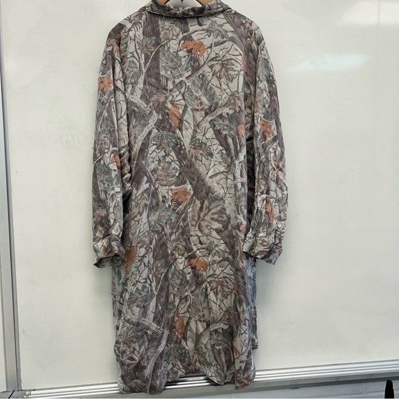 Cabelas 100% silk camouflage sleep shirt nightgown XL - Picture 6 of 8